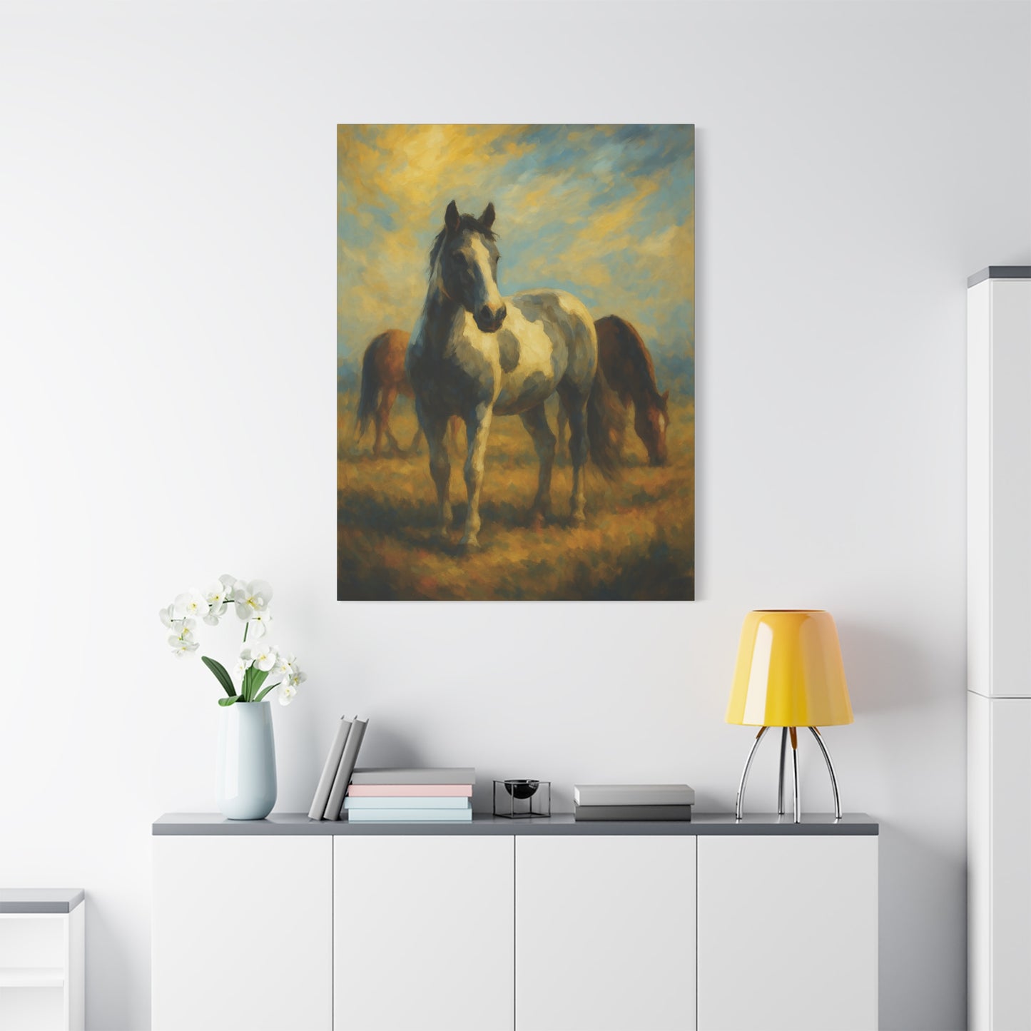 Lienzo "Caballo Pastoril" — Arte de Pared Mate Estirado