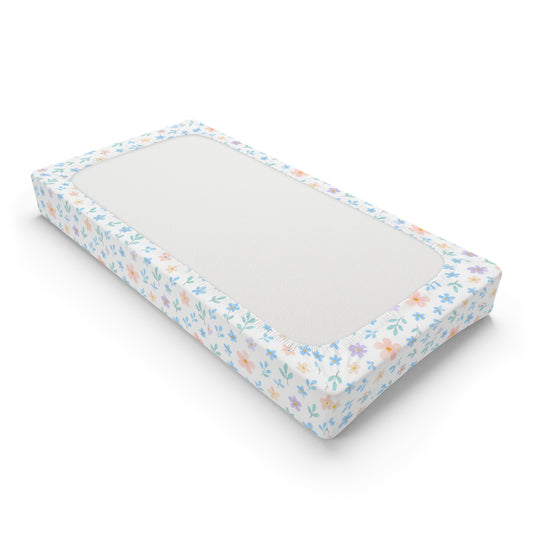 Meadow Woodland Friends Country Chic Baby Changing Pad Cover — Nursery Decor