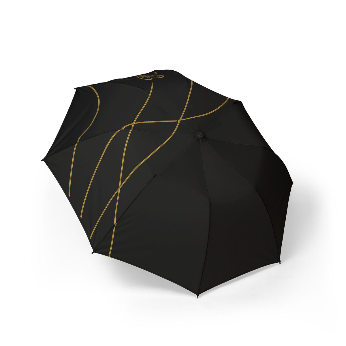 Lola- 2025 Artisain Collection-Foldable Umbrella — Semi-Automatic Black Umbrella