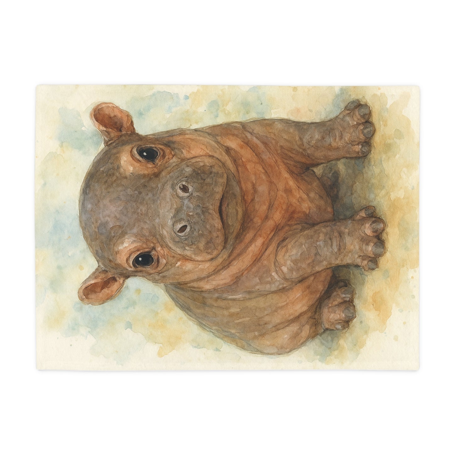 Baby Hippo-Savanah Collection-Plush Blanket
