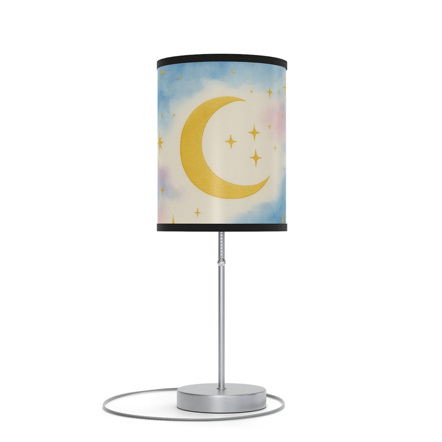 Celestial Moon-Celestial Dreams -Galaxy Print Table Lamp