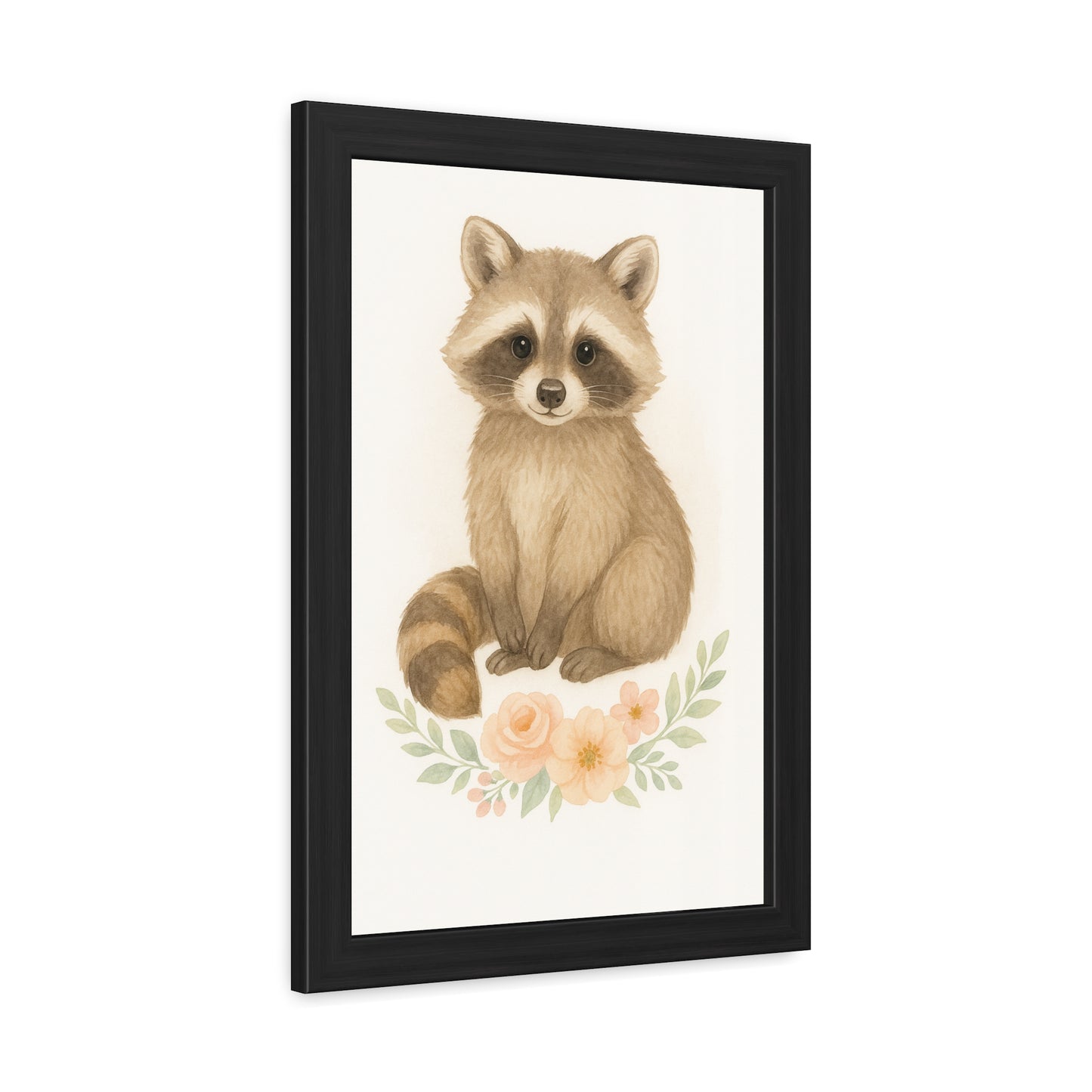 Racoon-Woodland Friends Country Chic Framed Poster