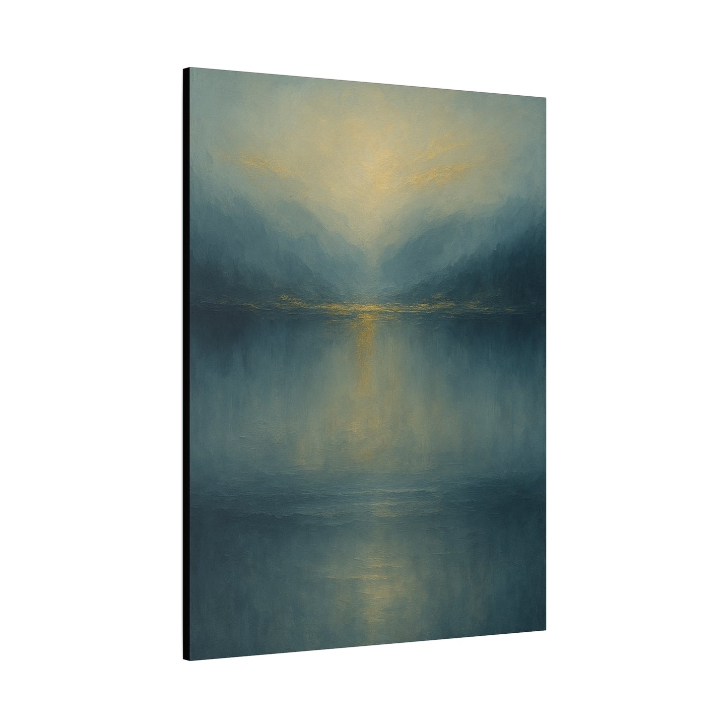 Misty Blue 3 -  Abstract landscape Collection -Fine Art Canvas Print