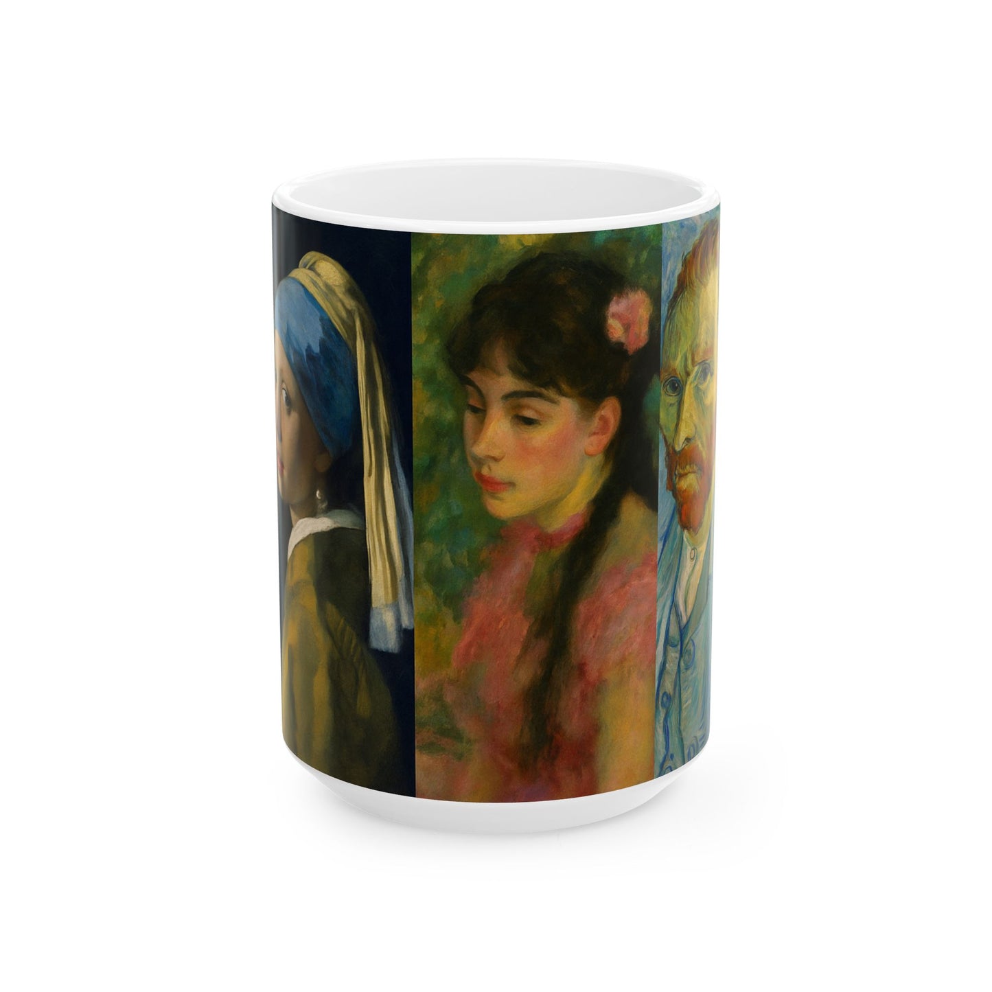 Portraits Through History-Artistic Ceramic MugFamous Artwork, Beautiful, Timeless