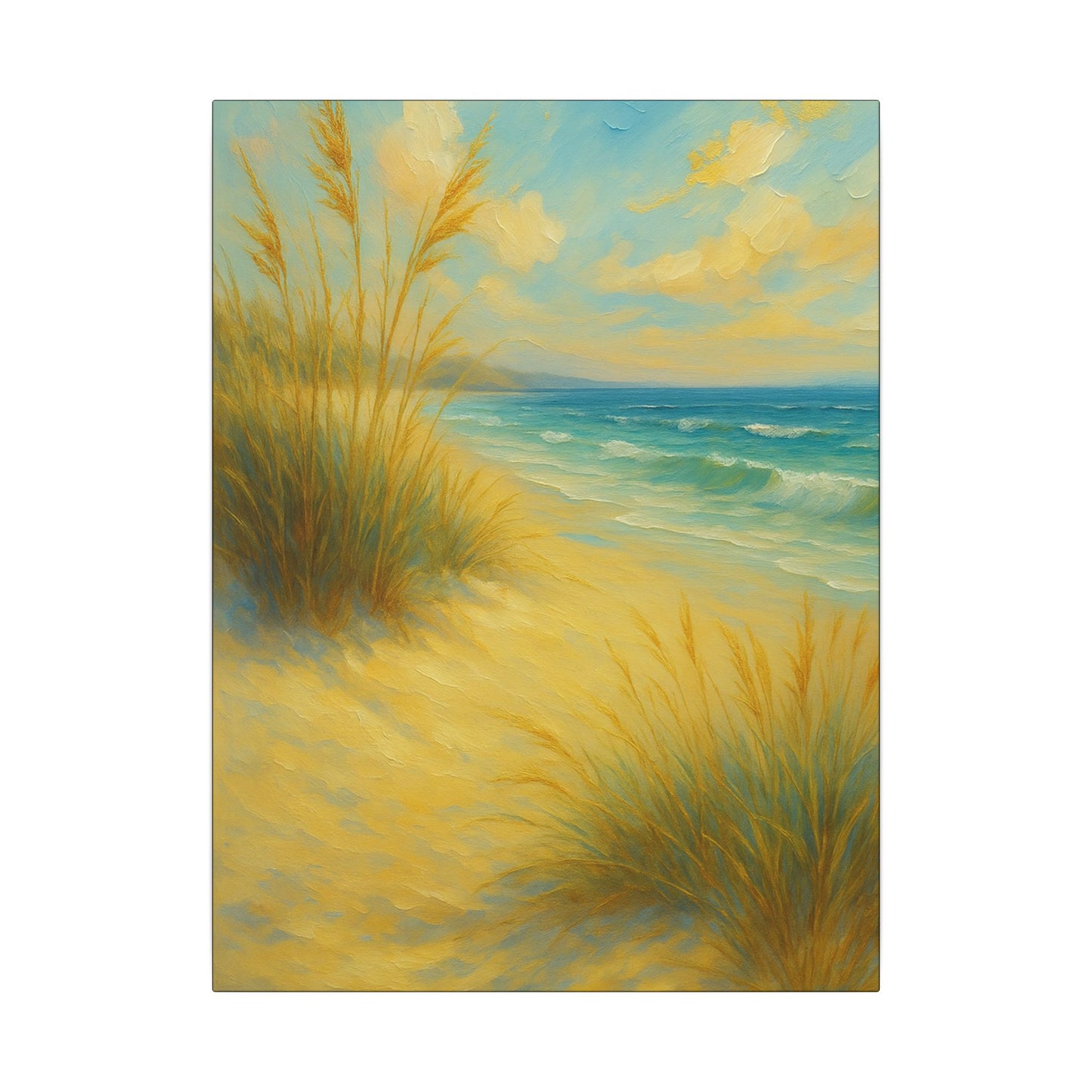 Lienzo de pared Dunas Costeras — Cuadro de paisaje de playa tranquila