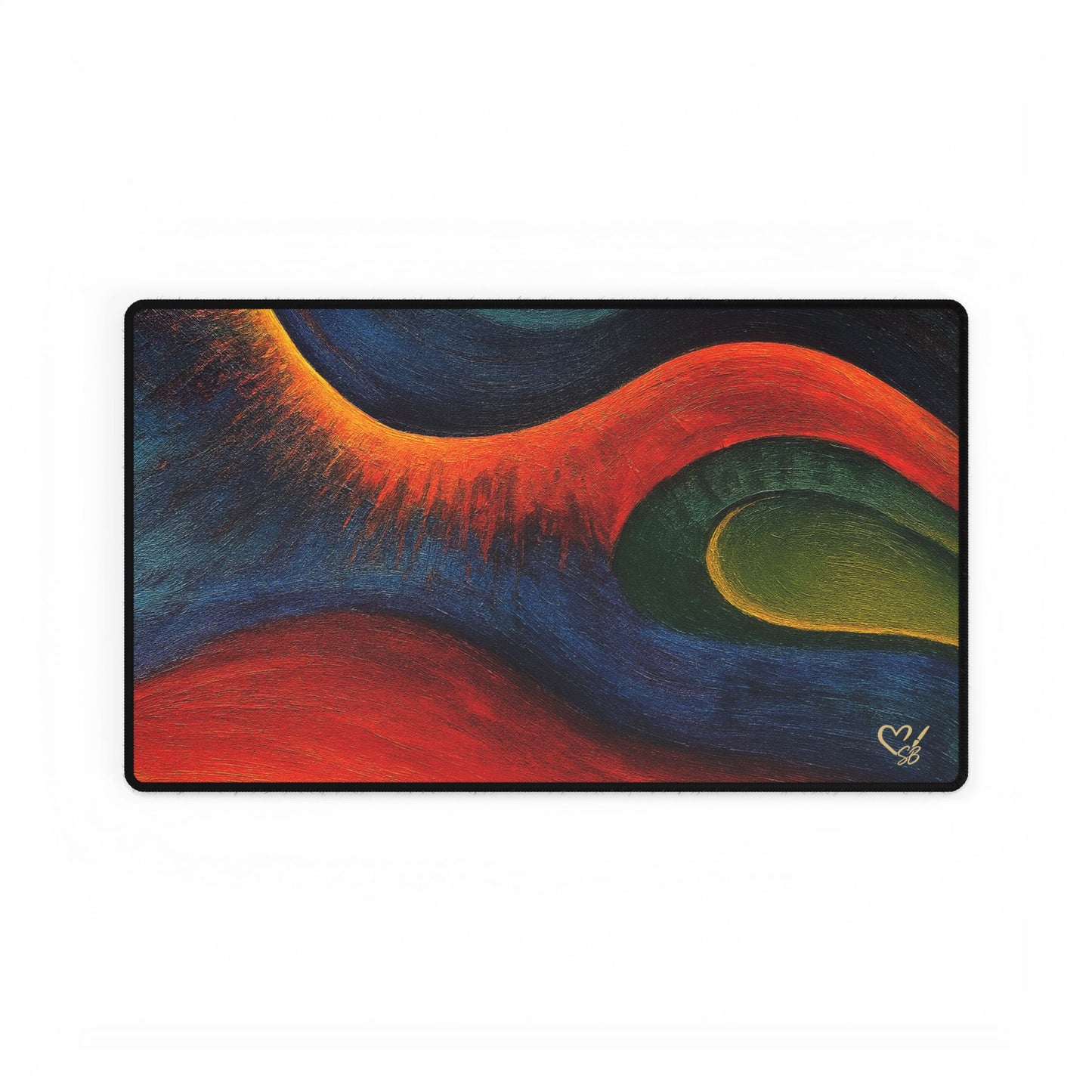 Artistic Desk Mat for Home Office, Mouse Pad, Gaming Desk Decor, Vibrant Desk Accessory