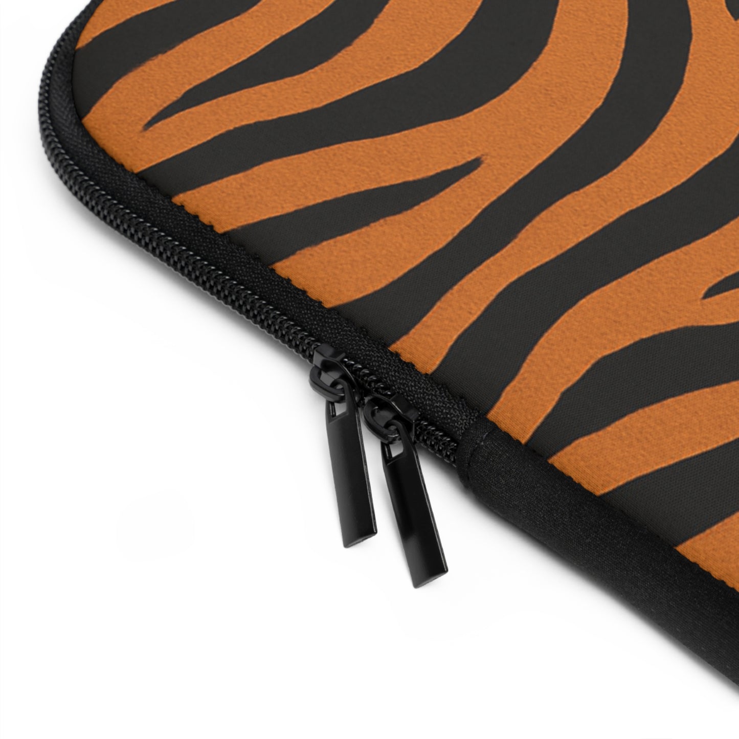 Funda para portátil con estampado de rayas de tigre – Estuche protector con estampado animal naranja y negro