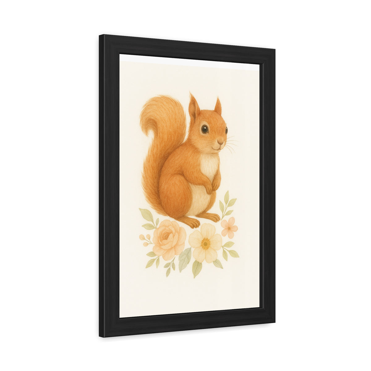 Póster Enmarcado "Squirel-Woodland Friends Country Chic"
