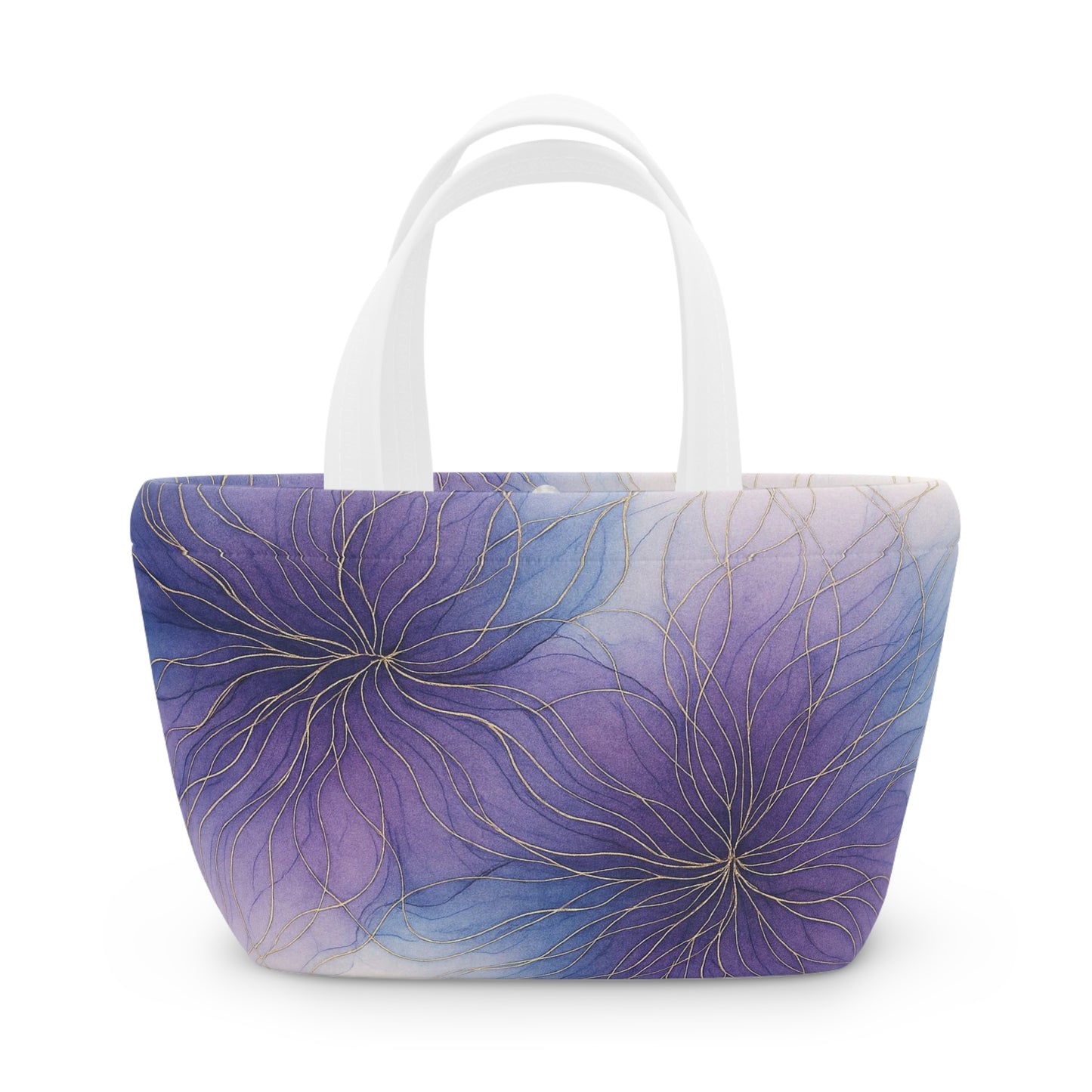 Visions Violeta - Colección Artística - Bolsa de Almuerzo - Bolso Térmico para el Trabajo, la Escuela, Picnics, Regalo Ecológico, Solución de Almacenamiento a la Moda