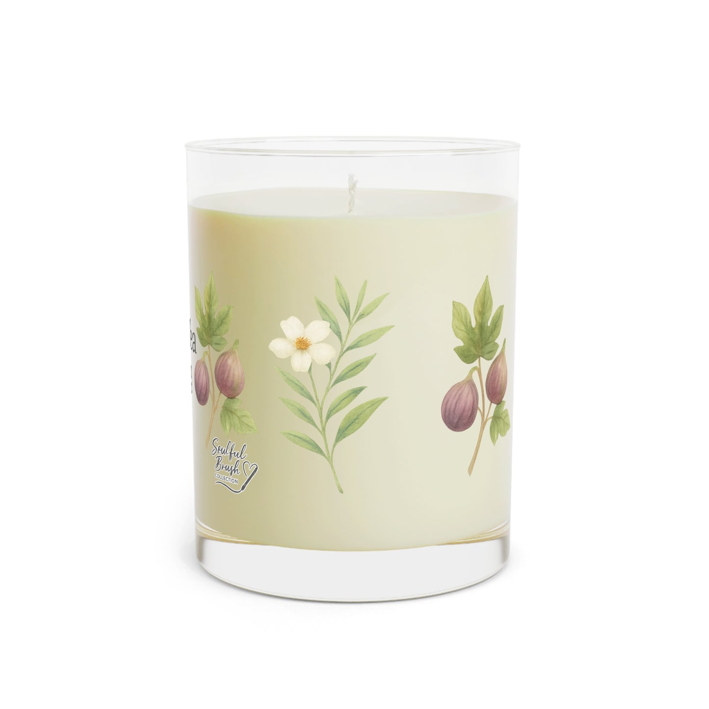 Colección de Velas Aromáticas - Vaso Completo de 11oz - Higo de Té Blanco, Musgo Rocío Marino, Menta Lavanda y Salvia