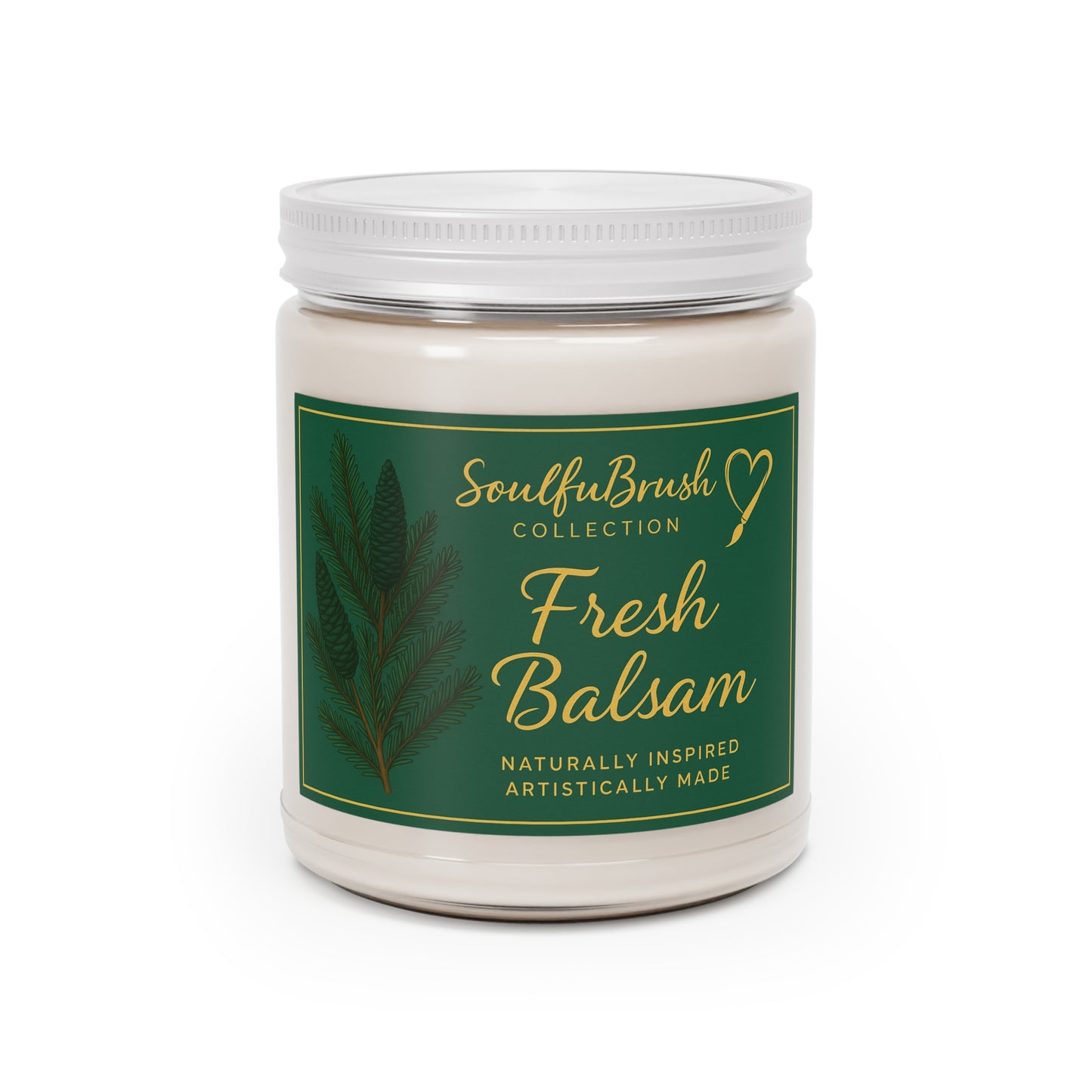 Vela de soja Soulful Brush — 7 aromas embriagadores en frasco de 9oz (Colección Soulful Brush)