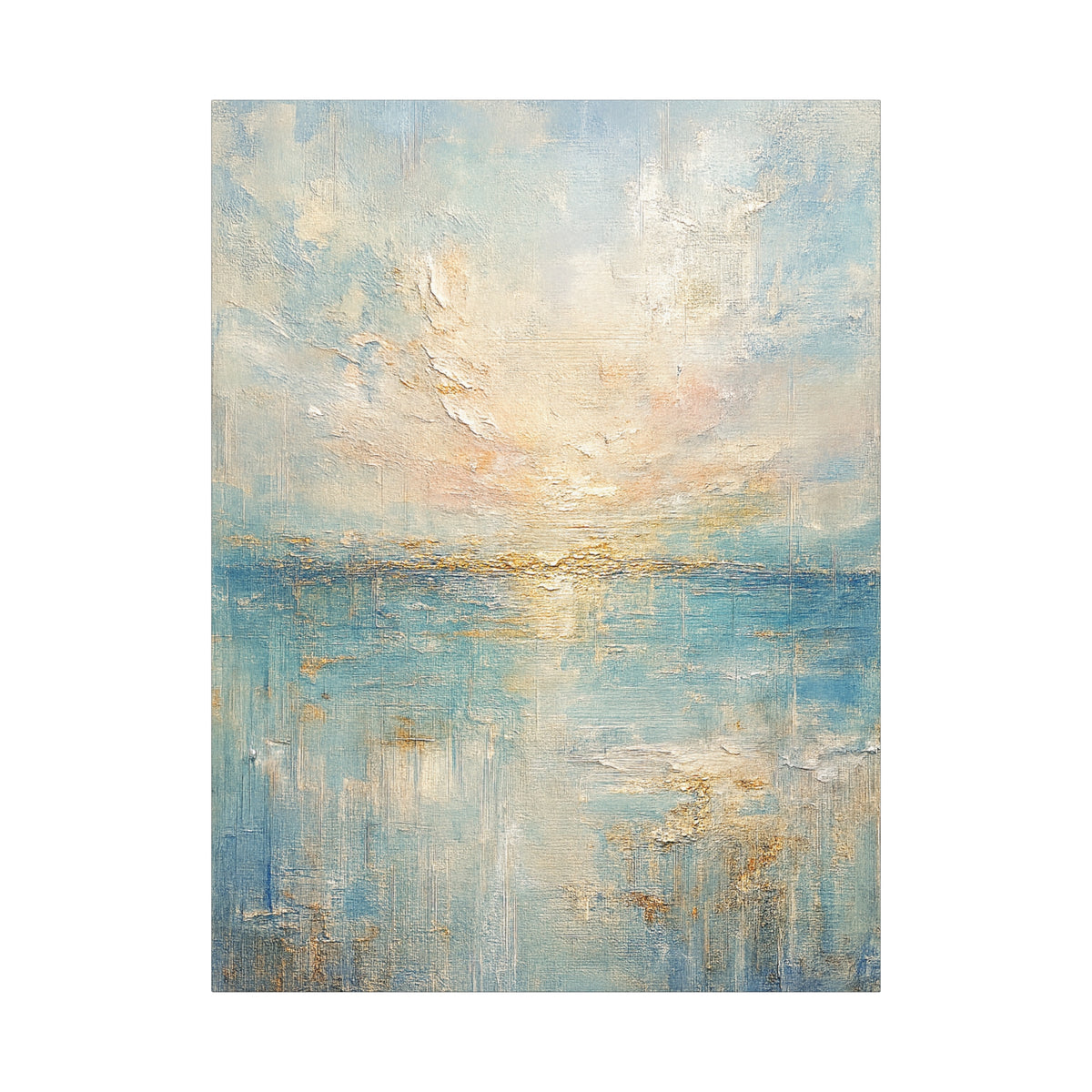 Niebla costera - Colección abstracta Gold Coast - Impresión en lienzo de bellas artes