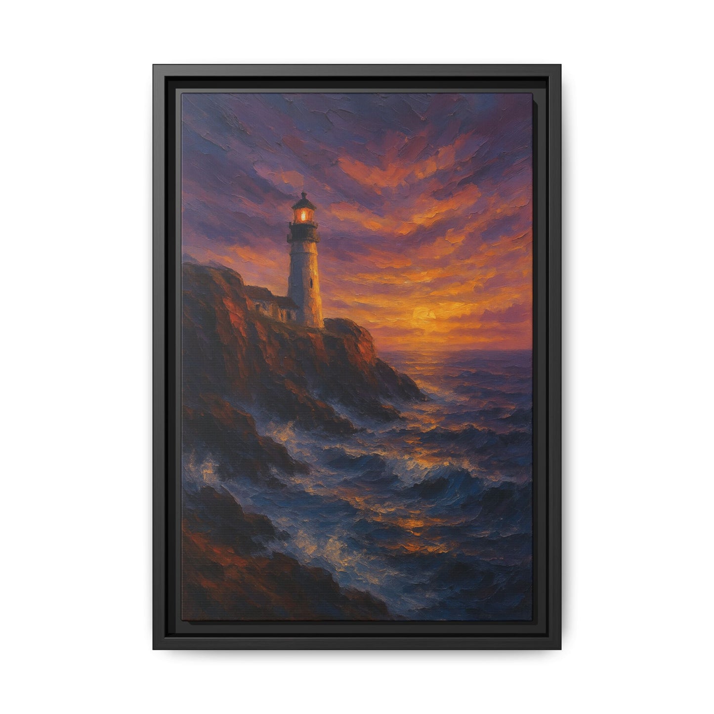 Sentienal By the Sea-Coastal Harmony Collection- Matte Canvas Framed Wall Art