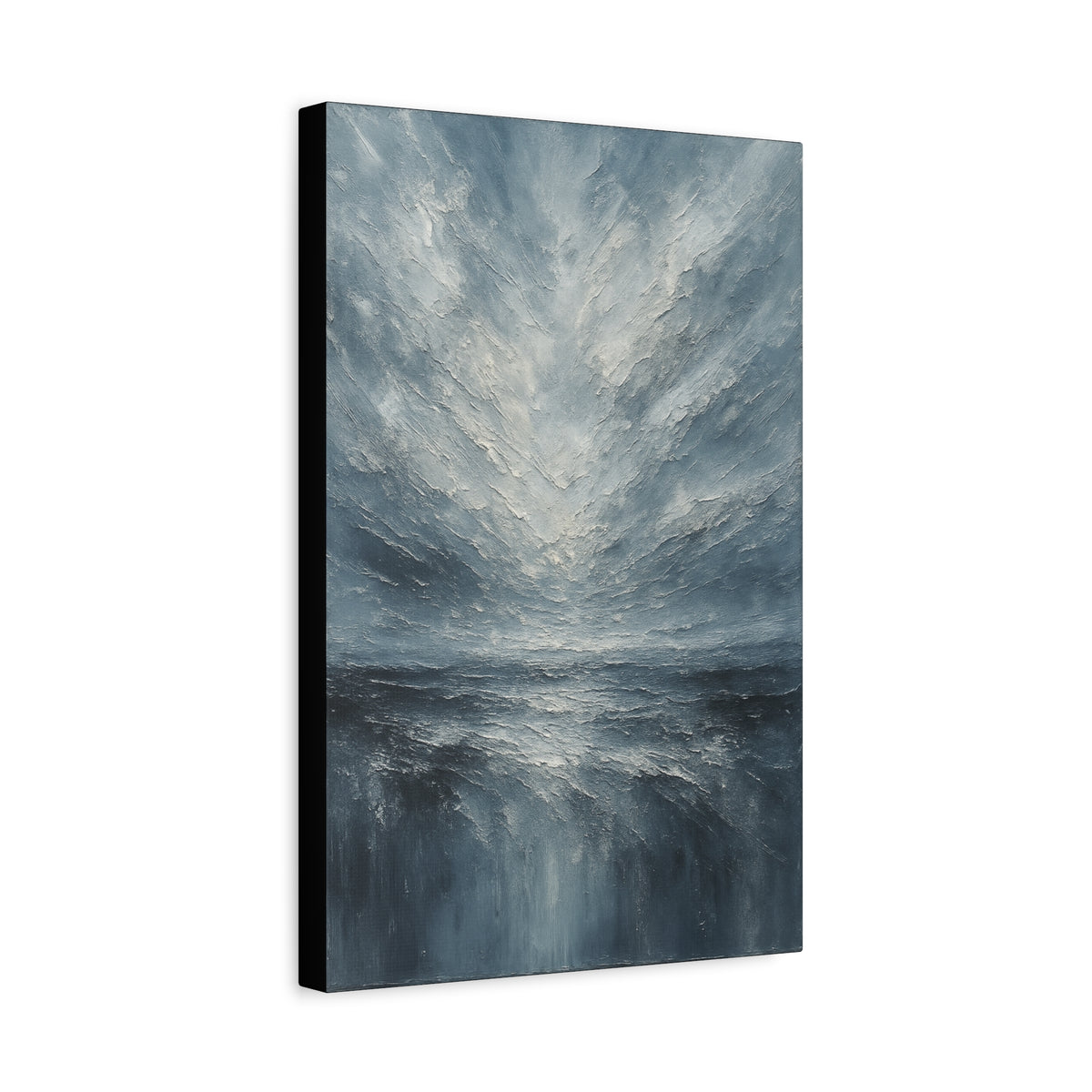 Ártico tormentoso - Colección de paisajes abstractos - Lienzo de bellas artes