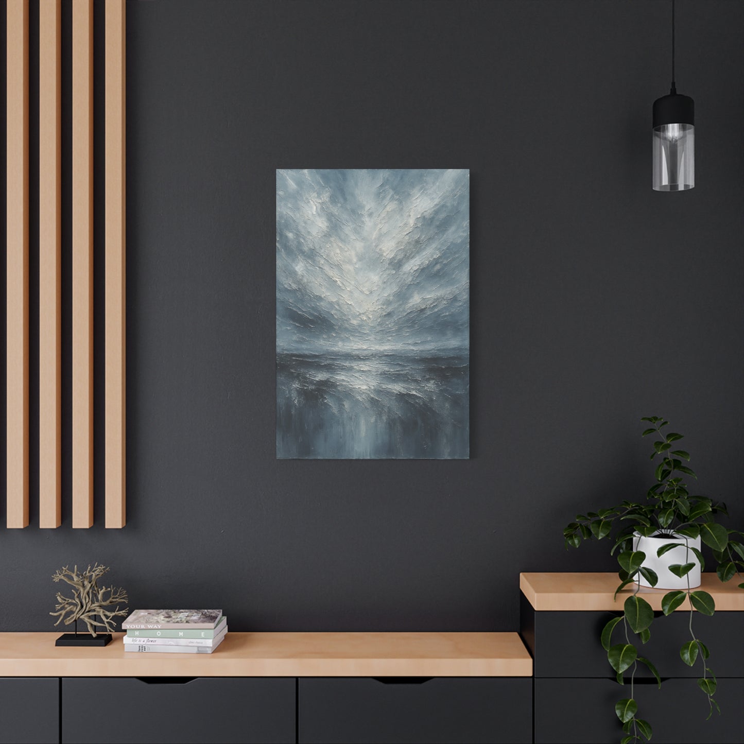 Stormy Artic-  Abstract landscape Collection -Fine Art Canvas Print