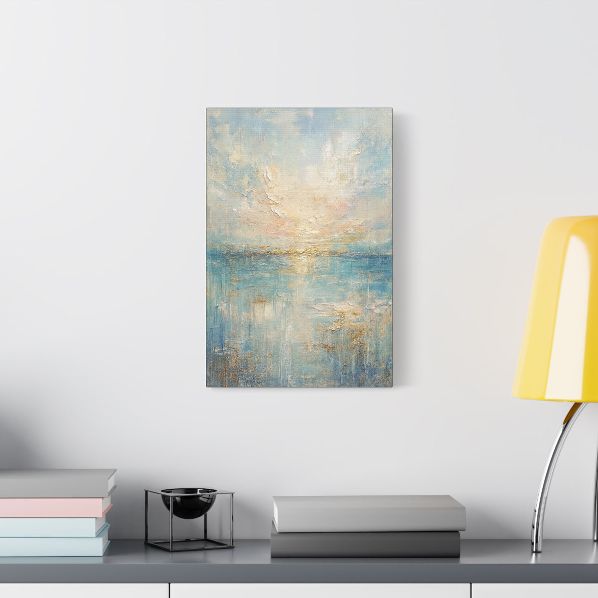Niebla costera - Colección abstracta Gold Coast - Impresión en lienzo de bellas artes