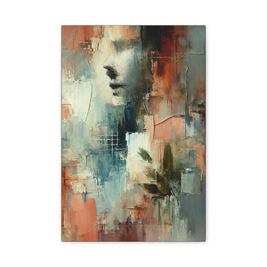 Whispers of Stillness -Fine Art Canvas Print - Female Abstract Print - Calming and Modern Artwork