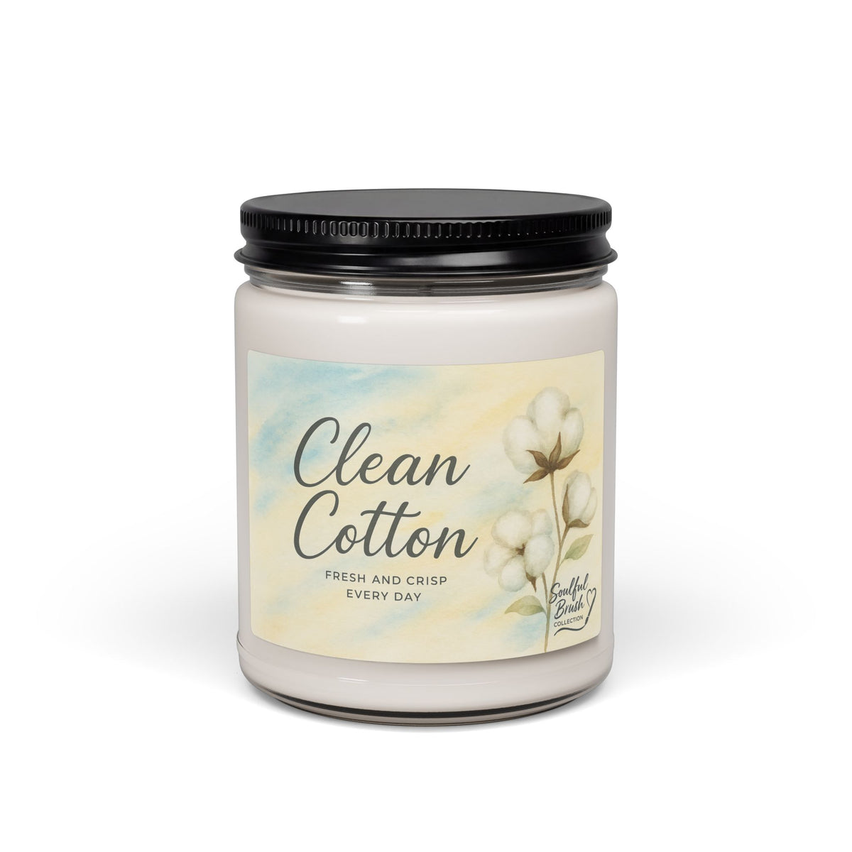 Clean Cotton Scented Soy Candle – 9oz