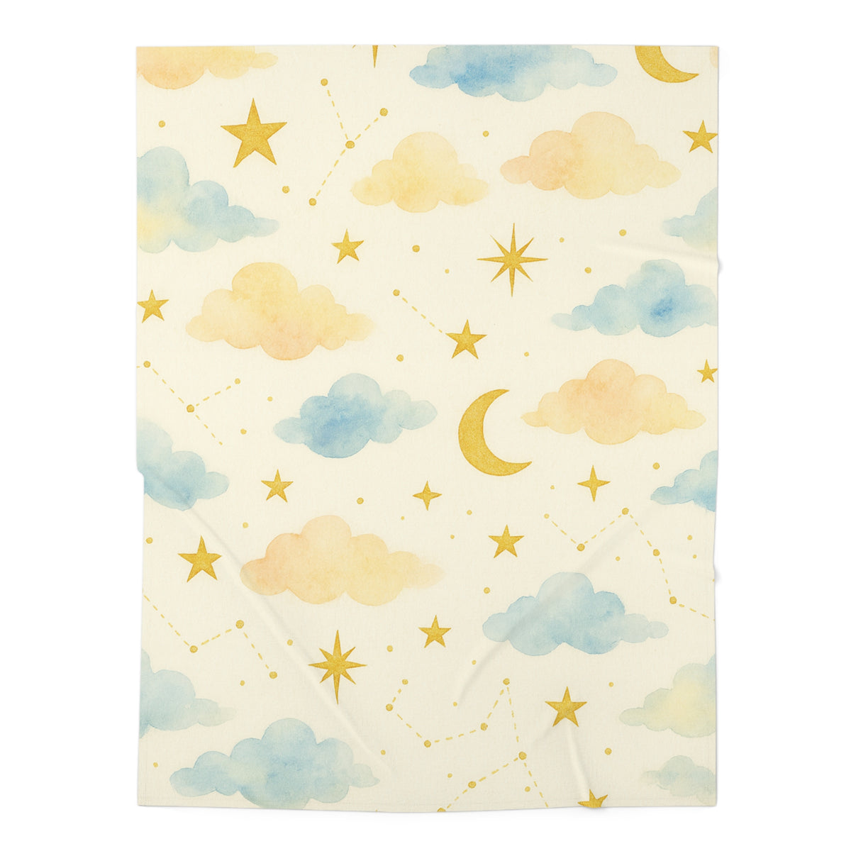 Arrullo Sol Serenade (2) - Colección Sueños Celestiales - Manta para bebé suave con temática espacial
