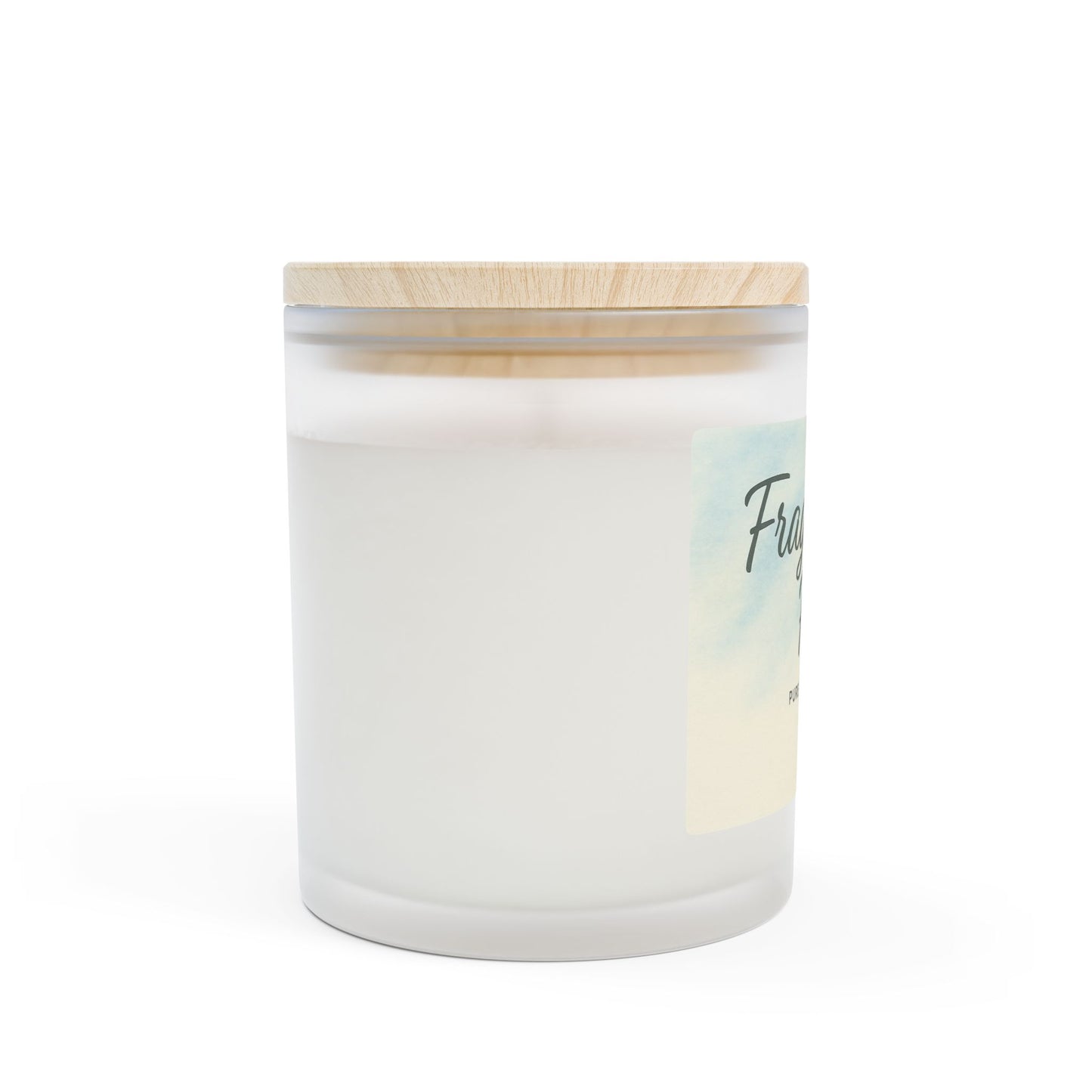 Colección Soulful - 9 maravillosas velas aromáticas — Frasco de vidrio esmerilado de 11 oz con tapa de madera