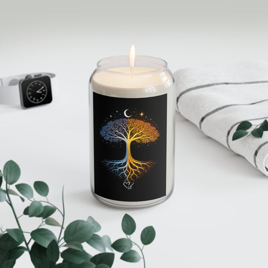 Soy Candle — Day & Night Tree of Life Scented Candle (13.75 oz)