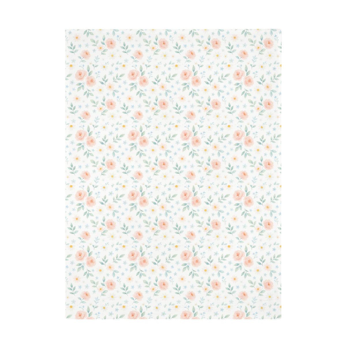 Manta de felpa Woodland Friends con diseño floral campestre elegante