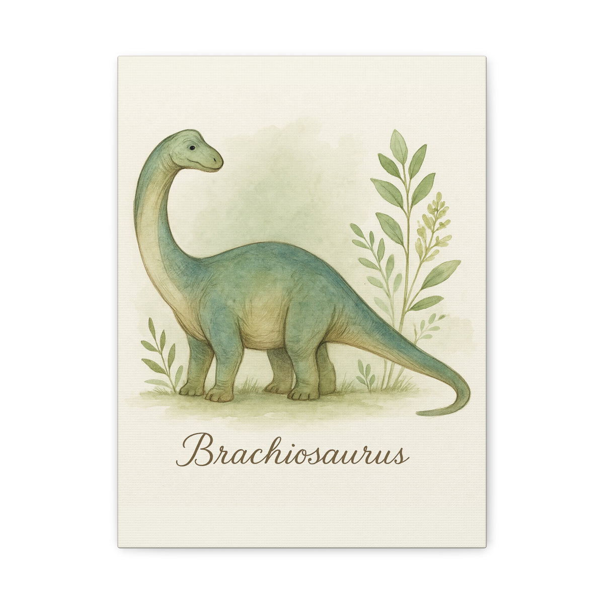 Brontosaurus Jungle Canvas
