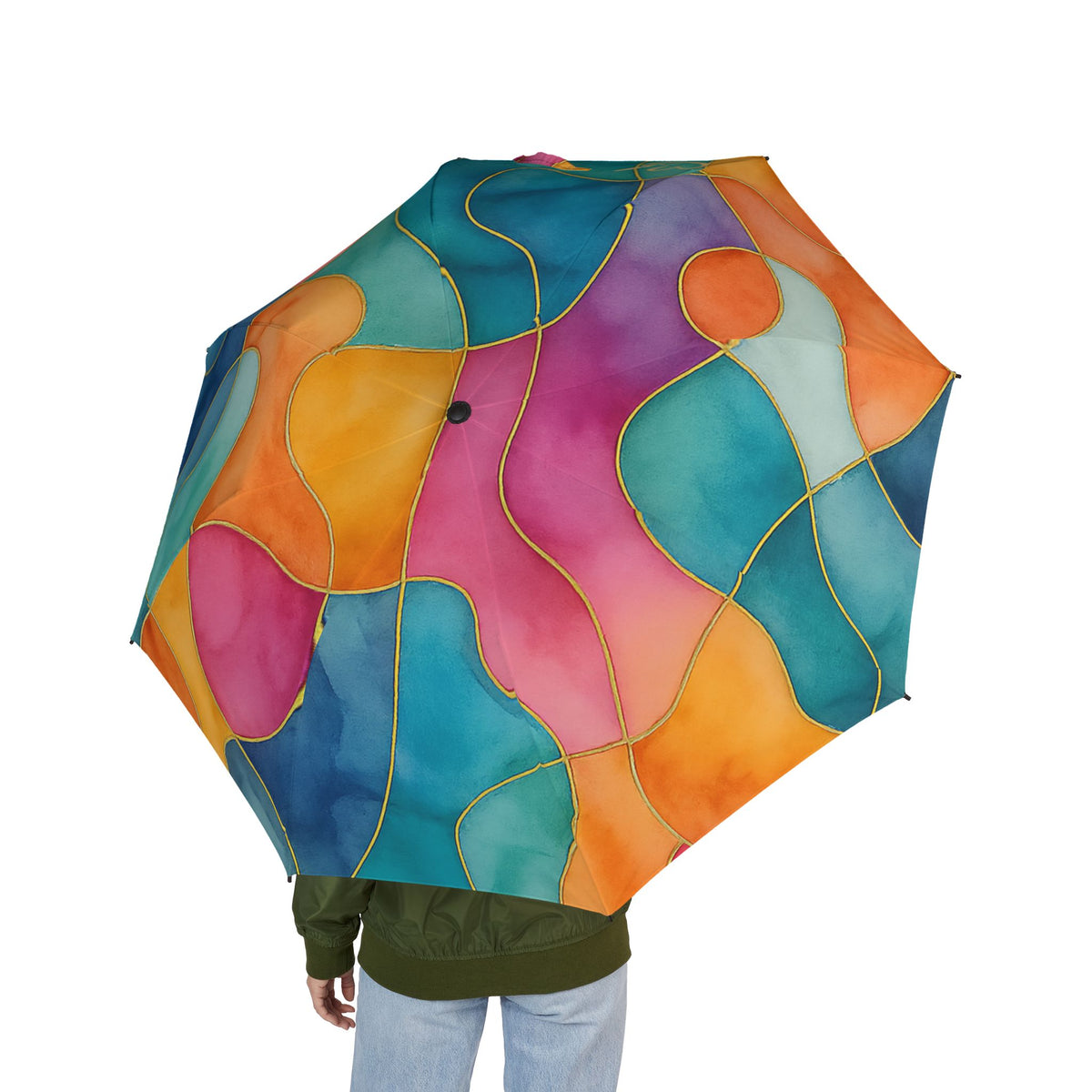 Vicky-Large print-2025 Artisan Luxe Collection- Foldable Umbrella