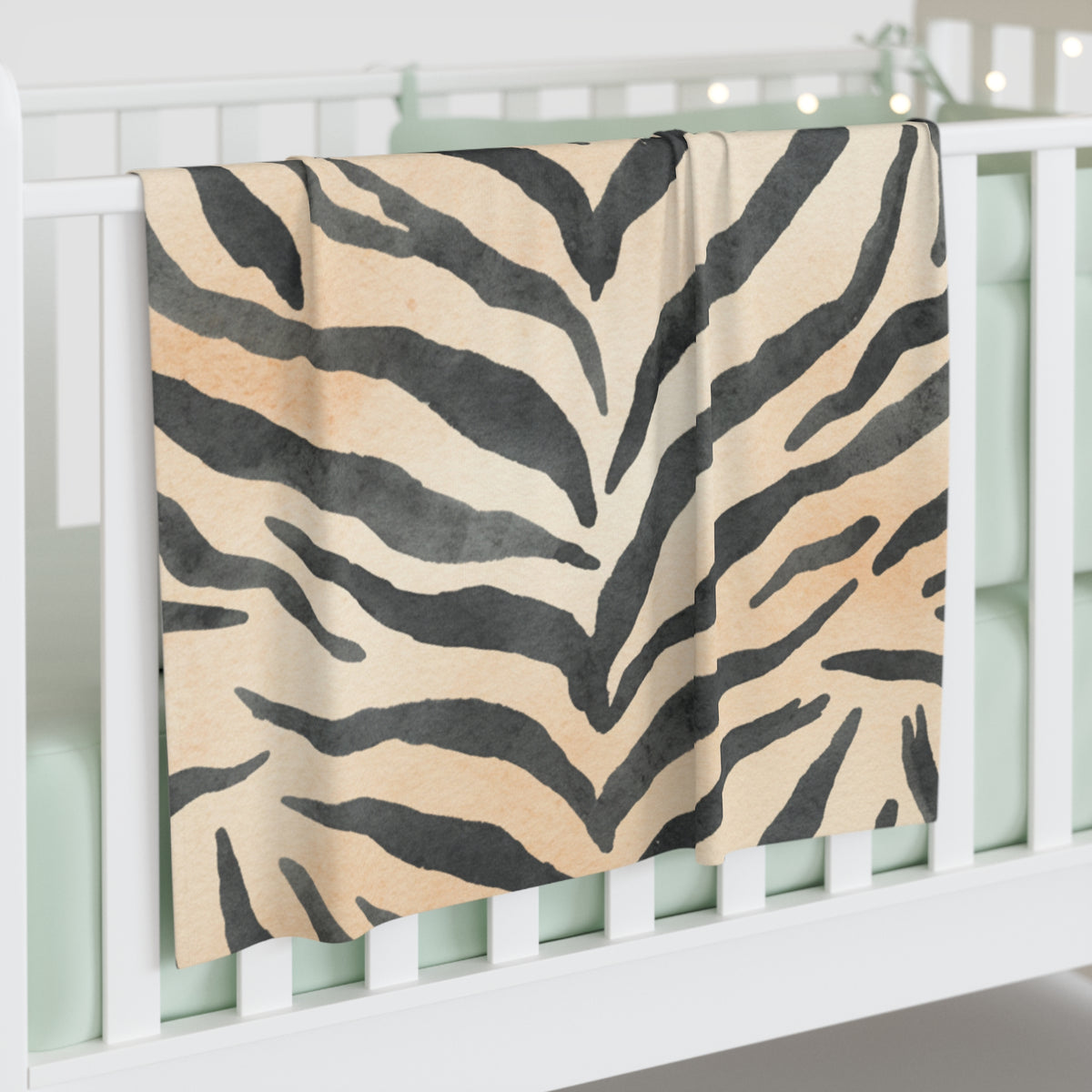 Safari Nursery Tiger Baby Swaddle Blanket