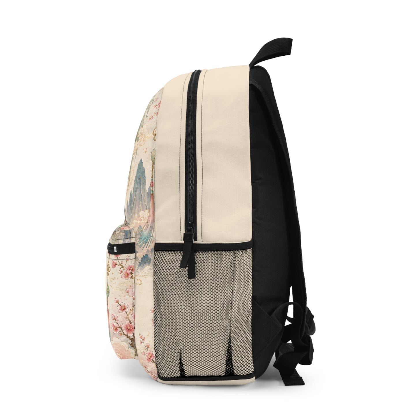 Vintage Celestial Dragon Backpack – Pastel Asian-Inspired Art School Bag