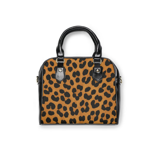 Leopard Print Shoulder Handbag — Chic Animal Print Tote Purse