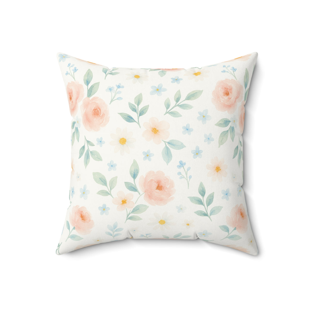 Woodland Friends Country Chic Faux Suede Square Pillow