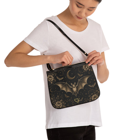Eclipse Noir Small Shoulder Bag – Gothic Evening Crossbody Purse