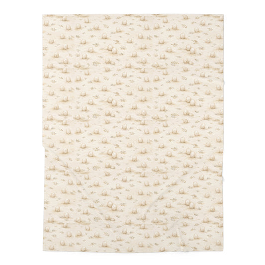 Dinosaur Egg Nursery Baby Swaddle Blanket — Neutral Dino Print Muslin Swaddle
