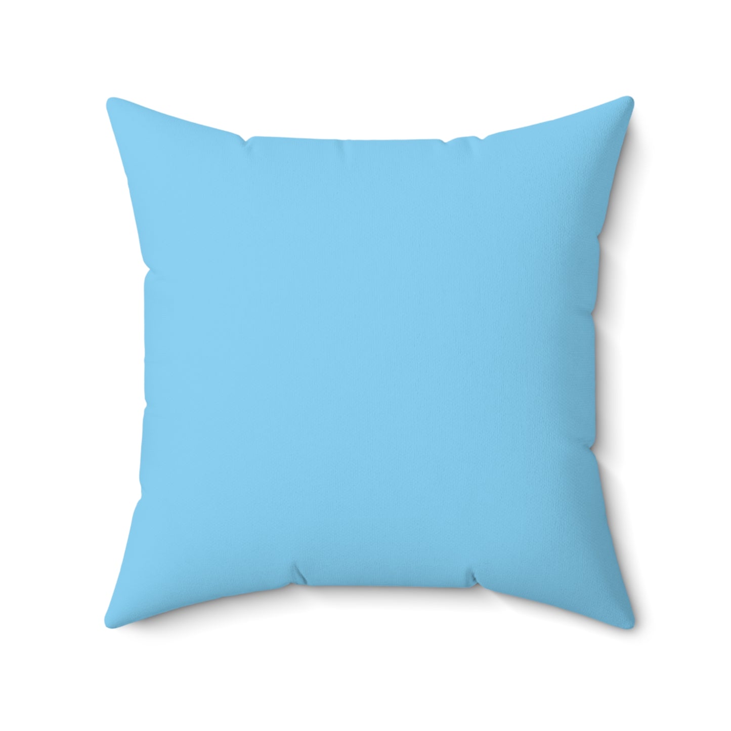 Teddy and Moon -Blue Pillow — Cute Nursery Faux Suede Square Pillow