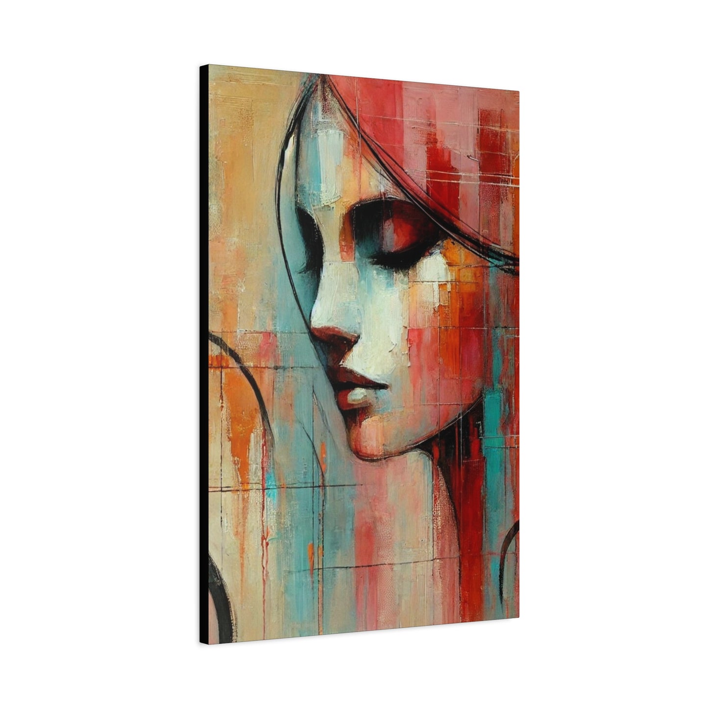 Echoes of Grace -Fine Art Canvas Print - Female Abstract Print - Calming and Modern Artwork