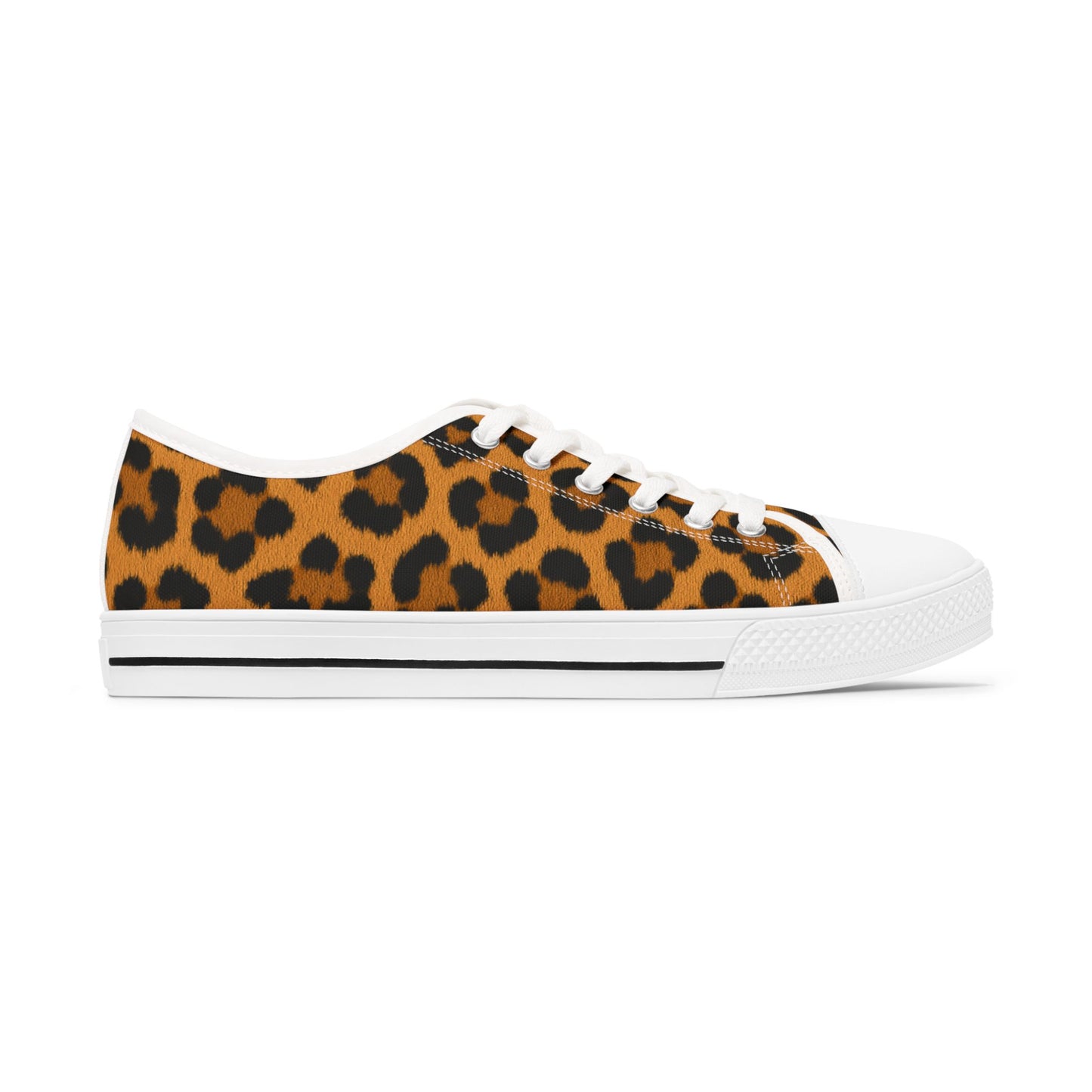 Zapatillas bajas de mujer con estampado de leopardo - Zapatos casuales de lona con estampado animal