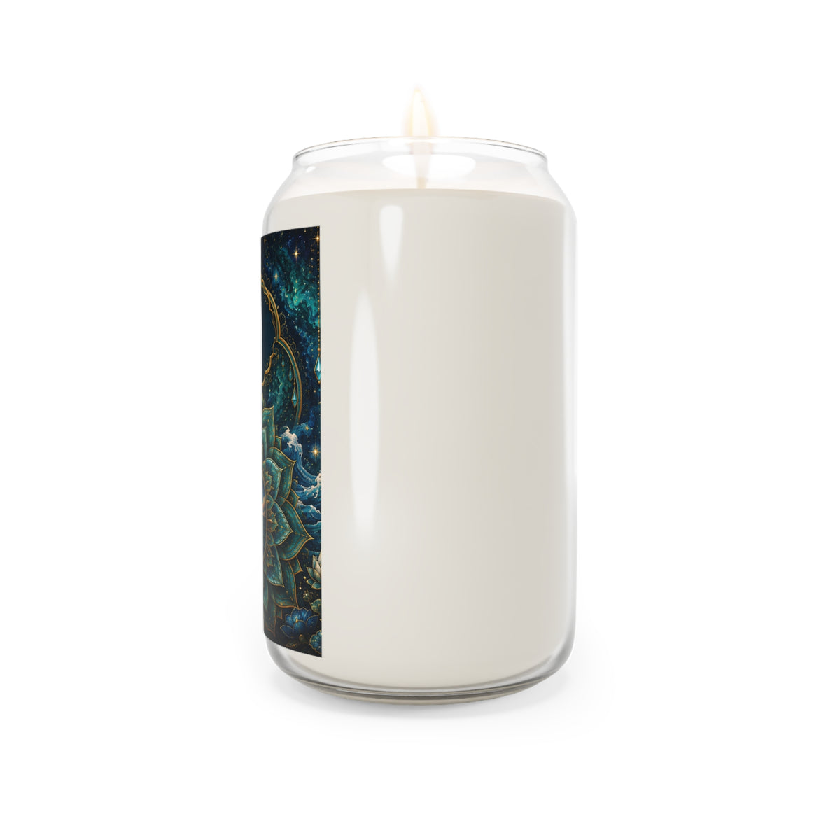 Ocean Serenity Mandala Soy Candle — 13.75oz Scented Jar
