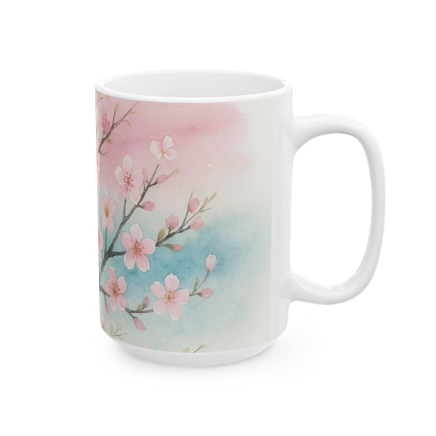 Blossom Breeze — Echoes of the Masters Collection — Floral Ceramic Mug (11oz)