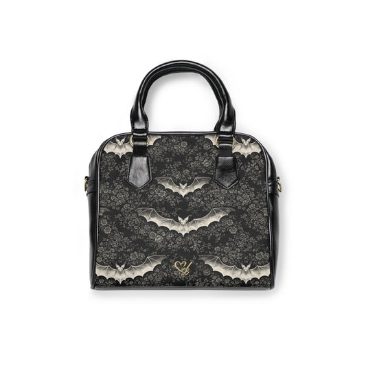 Bolso de hombro Eclipse Noir — Bolso de noche vintage inspirado en vampiros