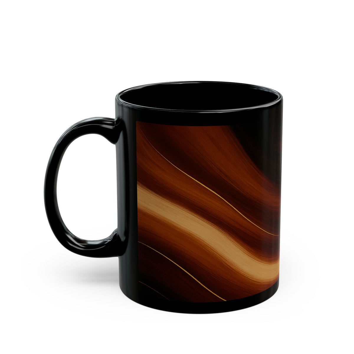 Copper Veil 2-Soulful Collection- Black Mug — 11oz & 15oz