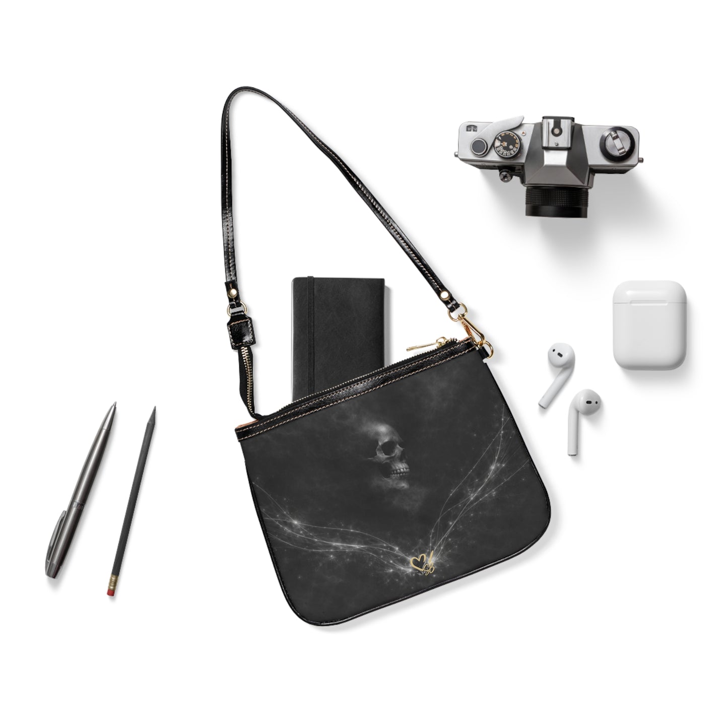 Bandolera pequeña Veiled Remains - Bolso Dark Night Crossbones