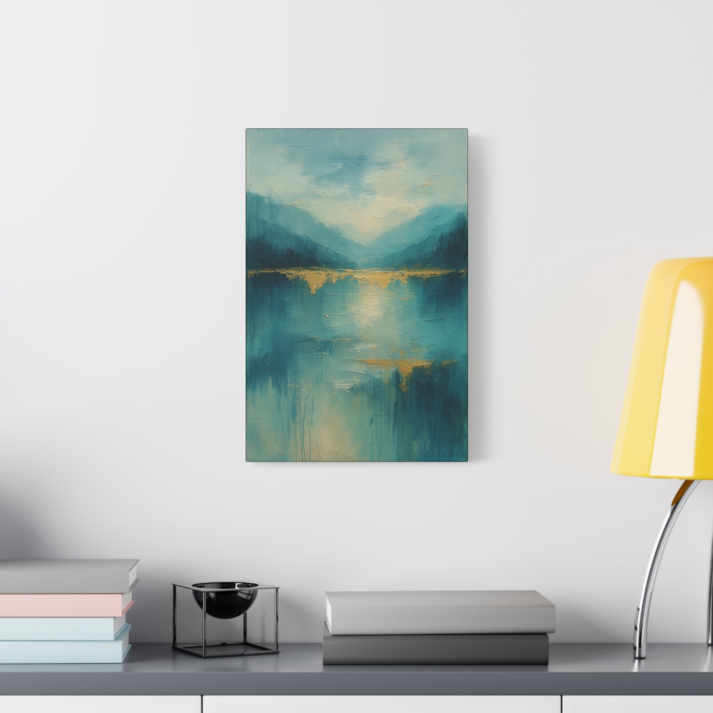 Misty Blue -  Abstract landscape Collection -Fine Art Canvas Print