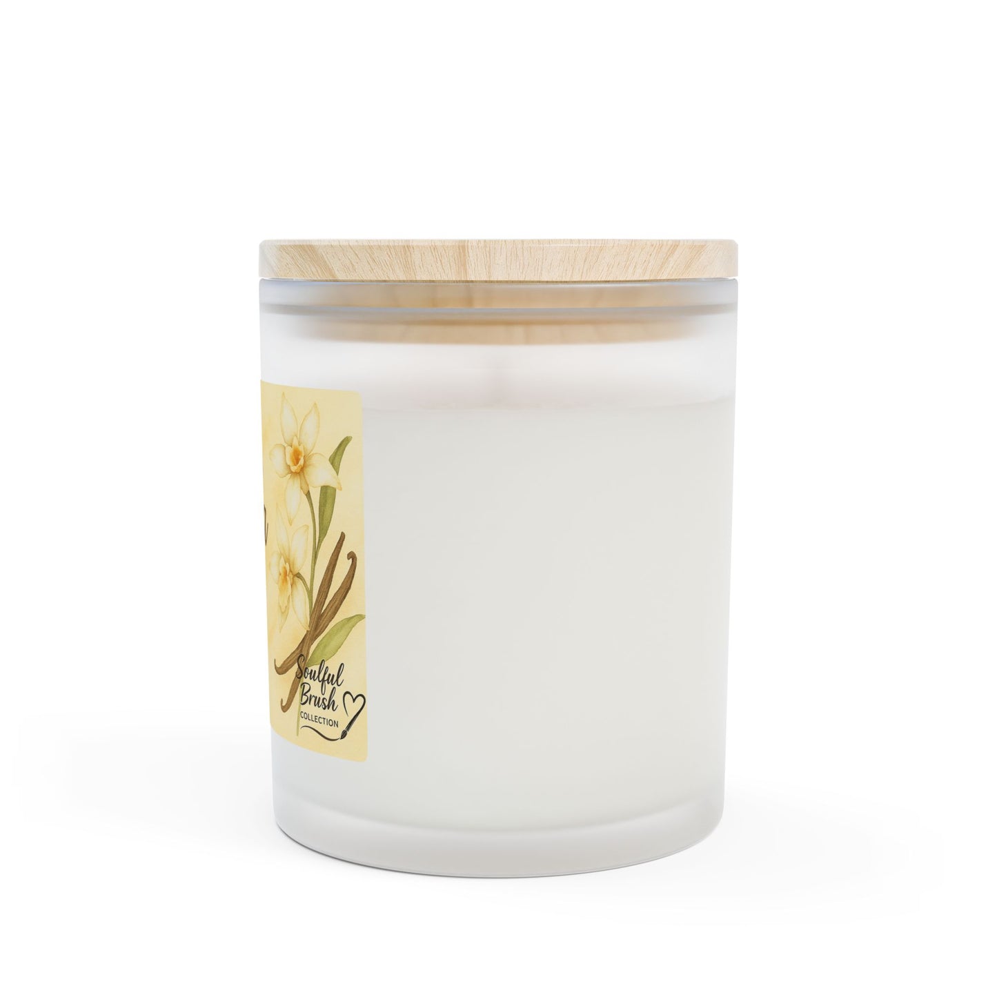 Colección Soulful - 9 maravillosas velas aromáticas — Frasco de vidrio esmerilado de 11 oz con tapa de madera