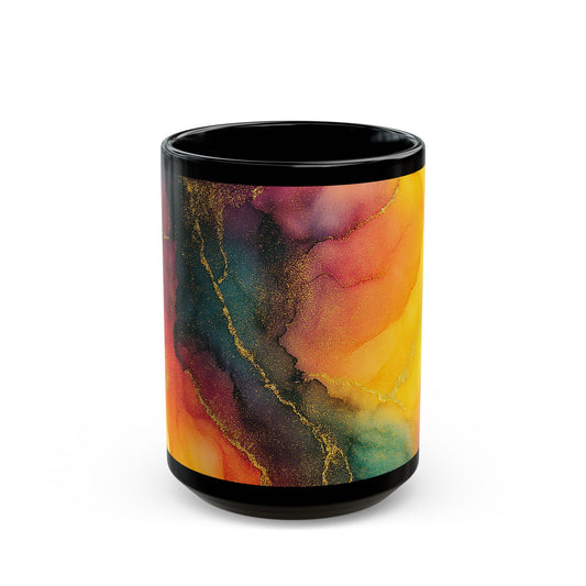 Abstract Collection, Vibrant Artisan Coffee Mug | Colorful Abstract Design, Unique Gift for Art Lovers, Home Decor, Birthday, Morning Coffee