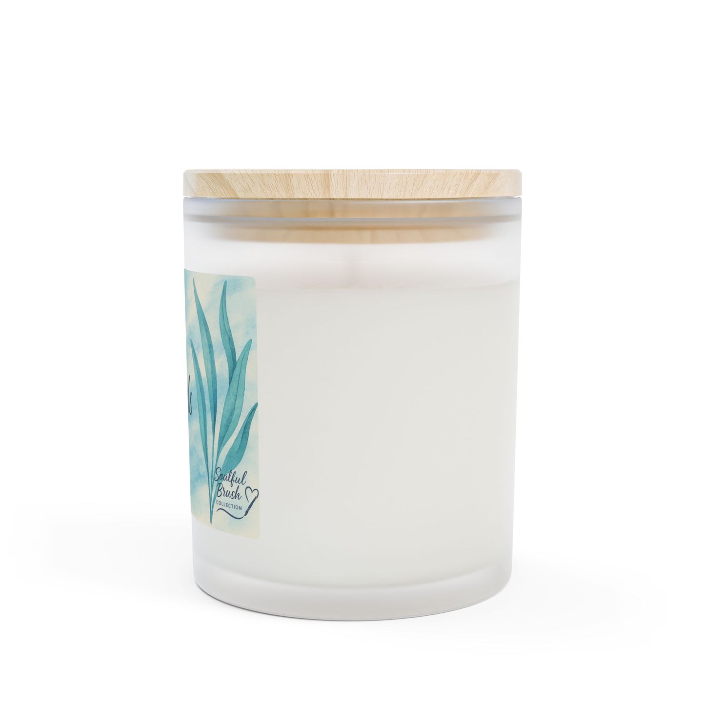 Colección Soulful - 9 maravillosas velas aromáticas — Frasco de vidrio esmerilado de 11 oz con tapa de madera