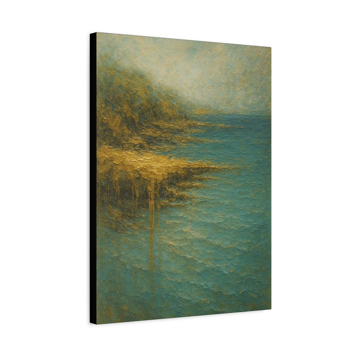 Acantilado Gold Coast-Colección abstracta costera-Lienzo de arte fino