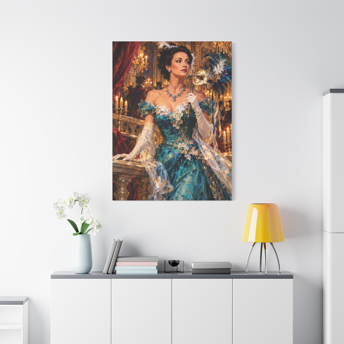 Victorian Masquerade Ball Canvas Wall Art