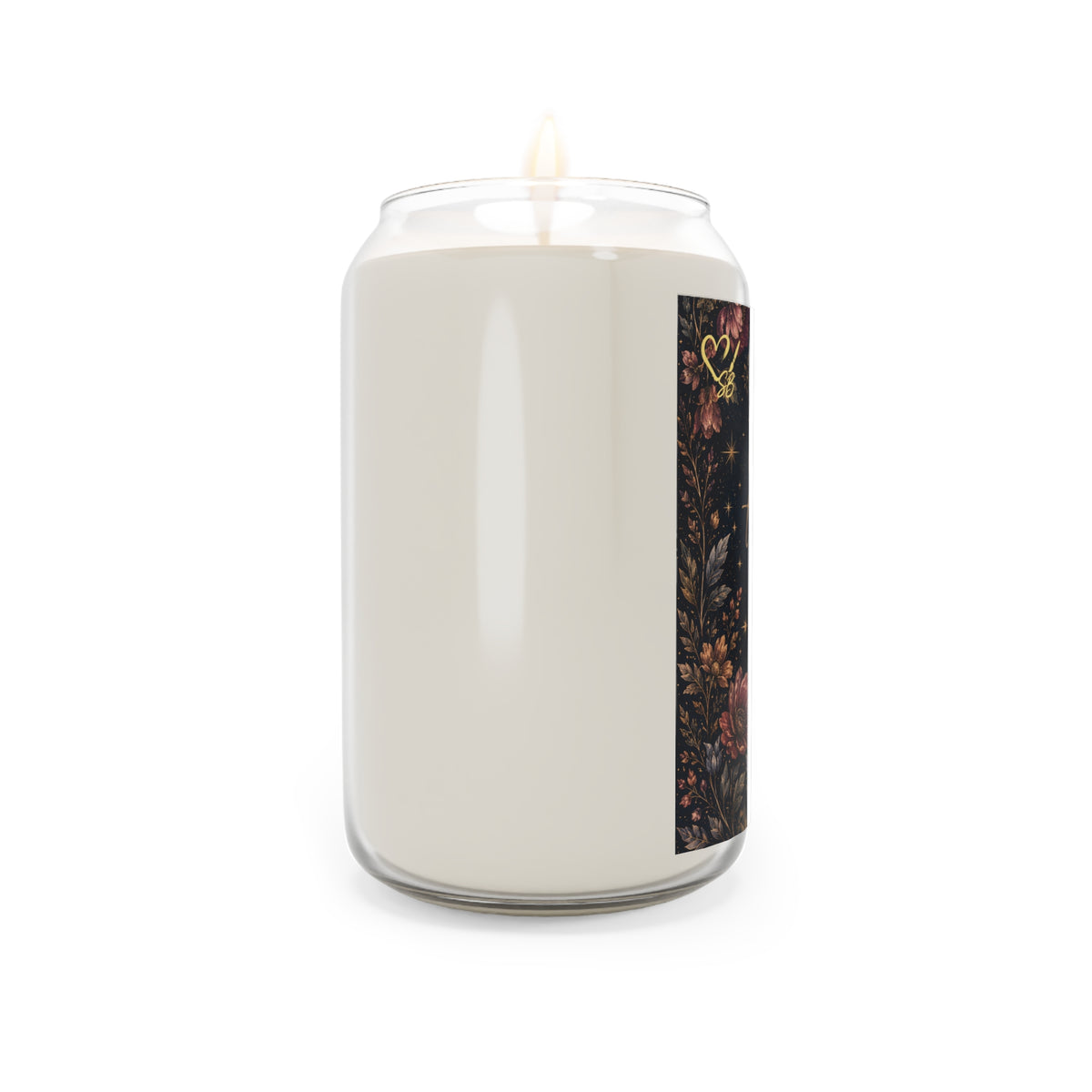 Inspirational Soy Candle — “Good Things Take Time” Floral Scented Candle (13.75 oz)
