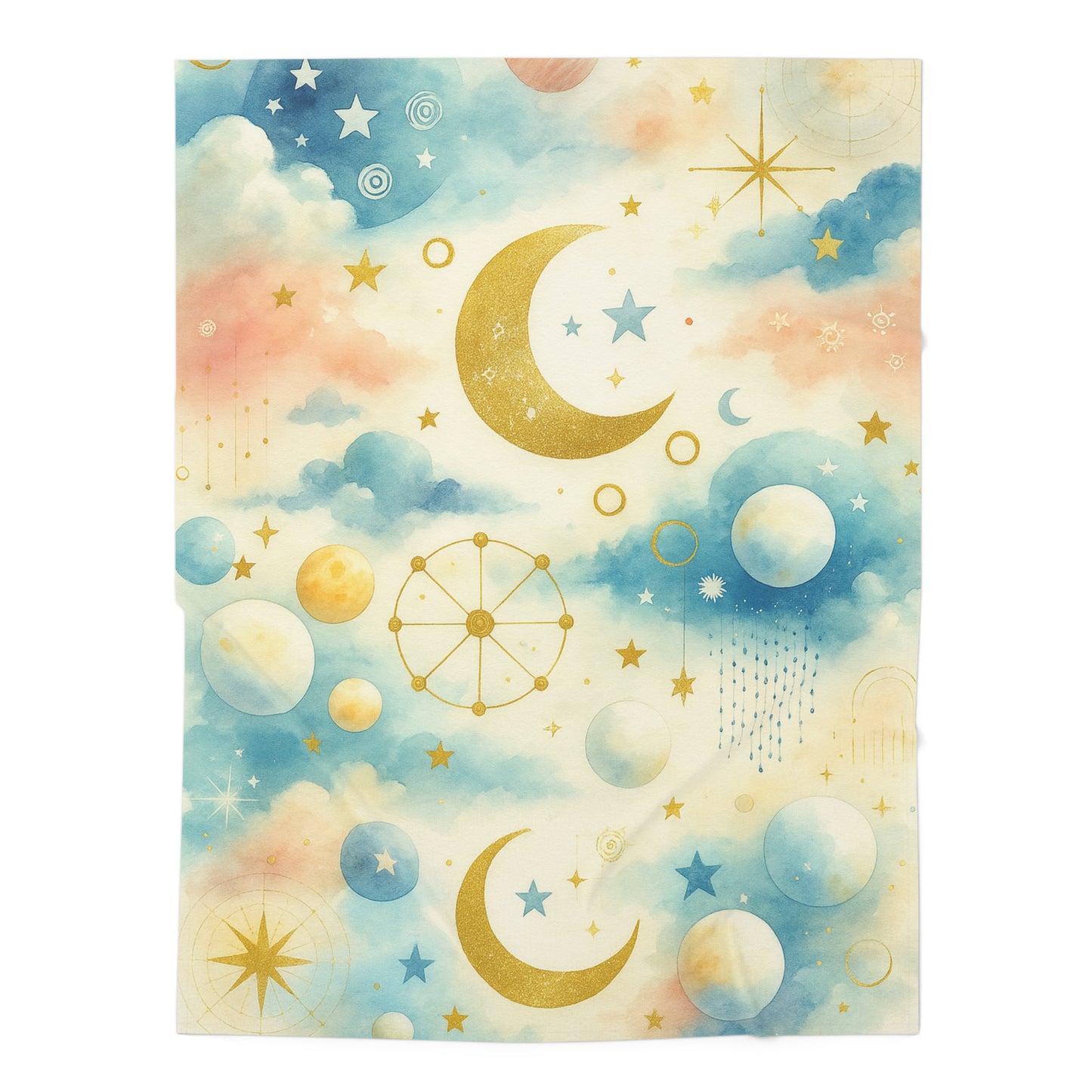 Azul Crepúsculo - Diseño de Guardería Sueños Celestiales, Suave y Acogedor
